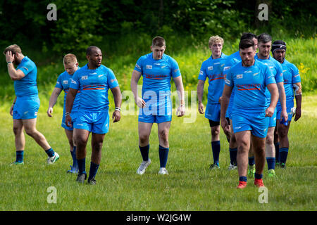 Torfaen Tigers v Toutes les médailles à Pontypool RFC United dans le sud de RFL Conférence sur le 18 mai 2019. Lewis Mitchell/AGRL Banque D'Images