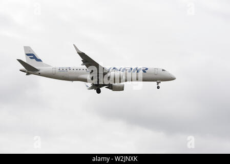 Embraer 190 Finnair Banque D'Images