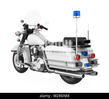 La patrouille de police isolés Moto Banque D'Images