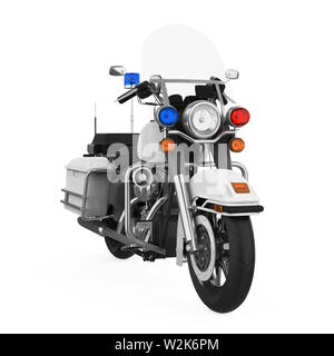 La patrouille de police isolés Moto Banque D'Images