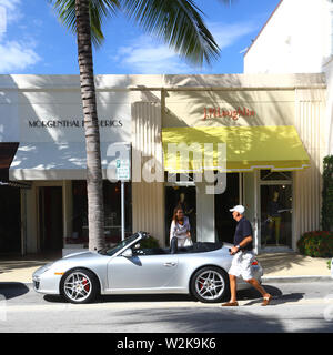 Vie quotidienne à Worth Avenue, Palm Beach Banque D'Images