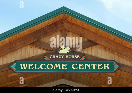 Le Crazy Horse Memorial Welcome Center, South Dakota, USA Banque D'Images