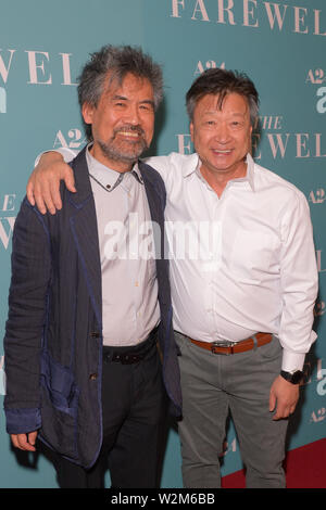 NEW YORK, NY - 08 juillet : David Henry Hwang et Tzi Ma assister à 'l'Adieu' New York Le dépistage à Metrograph le 08 juillet 2019 à New York. Banque D'Images