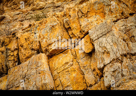 Belles roches obliques & Orange. Banque D'Images