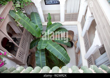 Riad Dar Akal à Marrakech, Maroc Banque D'Images