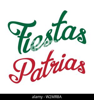 Fiestas Patrias contexte inscription. Illustration vecteur eps10 Illustration de Vecteur