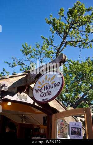Tree House Cafe à Salt Spring Island, Colombie-Britannique, Canada. Banque D'Images