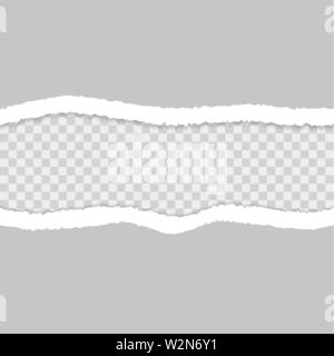 Dos déchiré. Ruban déchiré. Vector iluustration Illustration de Vecteur