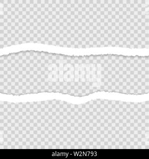 Dos déchiré. Ruban déchiré. Vector iluustration Illustration de Vecteur