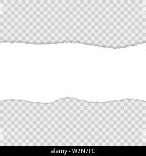 Dos déchiré. Ruban déchiré. Vector iluustration Illustration de Vecteur
