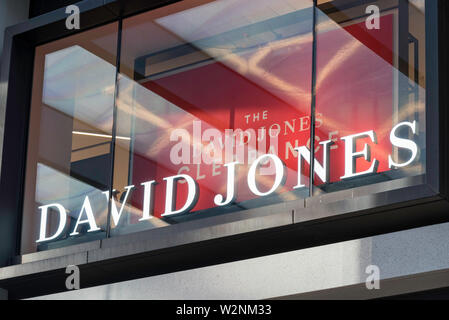 Le David Jones store et le nom de la cité de Sydney en Australie du Sud Barangaroo Banque D'Images
