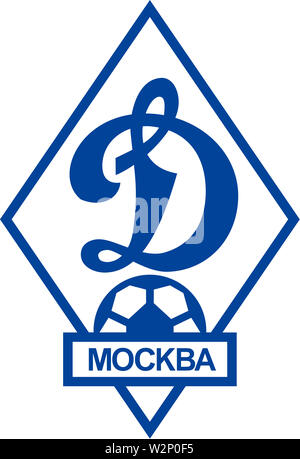 Logo de fédération de football club Dynamo Moscou - Russie. Banque D'Images