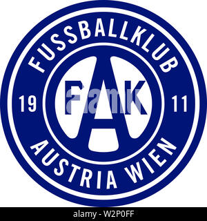 Logo de l'équipe de football autrichienne Austria Vienne - Autriche. Banque D'Images