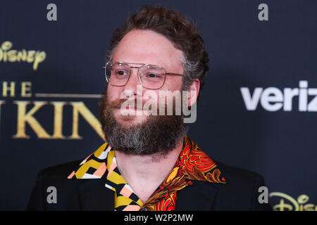 Hollywood, États-Unis. 09 juillet, 2019. HOLLYWOOD, LOS ANGELES, CALIFORNIE, USA - 09 juillet : l'Acteur Seth Rogen arrive à la première mondiale du Disney's 'Le Roi Lion' qui s'est tenue à l'Kodak Theater le 9 juillet 2019 à Hollywood, Los Angeles, Californie, États-Unis. (Photo par Xavier Collin/Image Crédit : Agence de Presse) L'agence de presse Image/Alamy Live News Banque D'Images