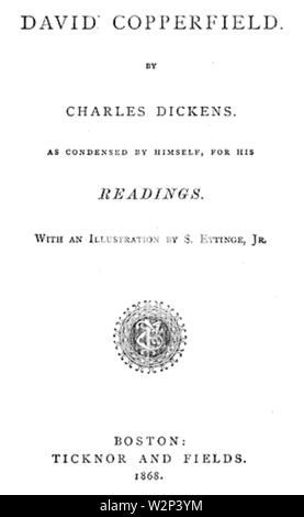 1868 DavidCopperfield Banque D'Images