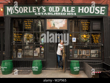 McSorley's Old Ale House lower east village Manhattan NYC Banque D'Images