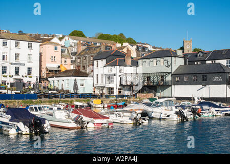 Custom House Quay à Falmouth. Cornwall, Angleterre, Royaume-Uni. Banque D'Images