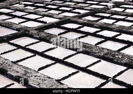 Plusieurs d'eau de mer remplie salines | Salinas Marinas de Fuencaliente, La Palma, Espagne Banque D'Images