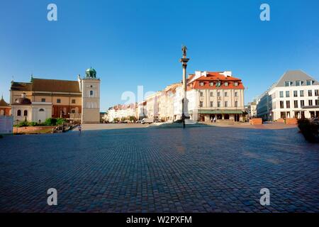 Sigismunds coloum,, Vieille Ville, Varsovie, Pologne Banque D'Images
