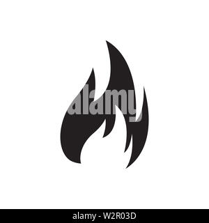 Dans l'icône feu Style Télévision vecteur pour l'APP, l'ASSURANCE-CHÔMAGE, sites Web. Icône noire illustration vectorielle. Banque D'Images