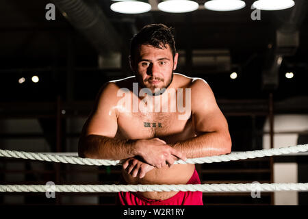 Londres, Royaume-Uni. 10 juillet, 2019. Dave Allen au cours de l'exercice dans Matchroomboxing présente Media 12x3 de sport le mercredi, Juillet 10, 2019 à Londres, en Angleterre. (Usage éditorial uniquement, licence requise pour un usage commercial. Aucune utilisation de pari, de jeux ou d'un seul club/ligue/dvd publications.) Crédit : Taka G Wu/Alamy Live News Banque D'Images