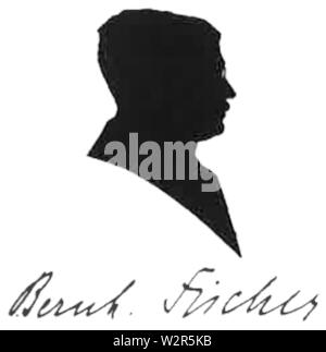 Bernhard Fischer-Wasels - silhouette par Rose Hölscher Banque D'Images