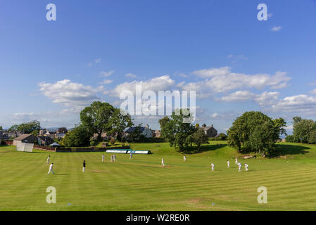 Cricket Village à Arnside en Cumbria. Banque D'Images