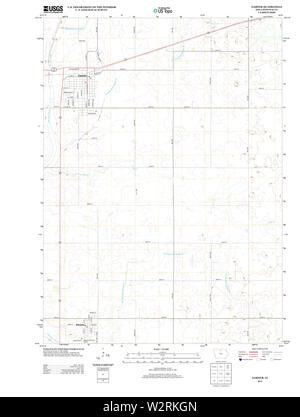 Cartes topographiques USGS IOWA IA Garner 20130415 Restauration TM Banque D'Images