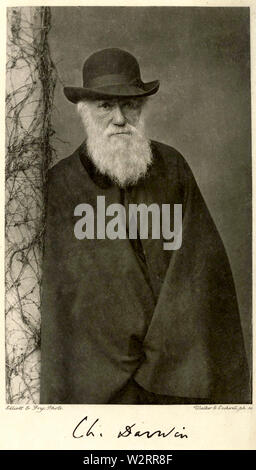 Charles-Darwin-portrait-photo-permanent-1881 Banque D'Images