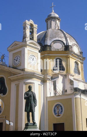 Église de San Michele Arcangelo, corricella, île de Procida, Campanie, Italie Banque D'Images