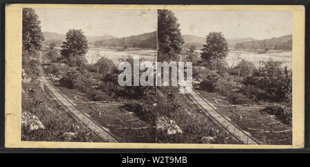 Delaware Water Gap, vue depuis l'hôtel, par Johnson & D'utassy Banque D'Images