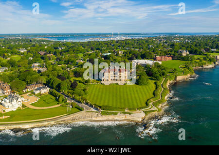 Le Breakers, maison, Newport, Rhode Island, USA Banque D'Images