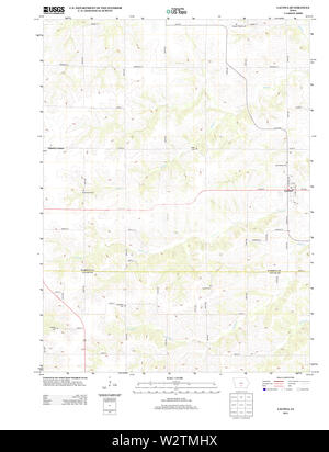 Cartes topographiques USGS IOWA IA Lacona 20130411 Restauration TM Banque D'Images