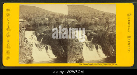 Bon riche Falls, Bartlett, NH, par Pease, N W W (Nathan), 1836-1918 2 Banque D'Images
