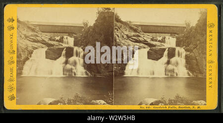 Bon riche Falls, Bartlett, NH, par Pease, N W (Nathan W), 1836-1918 Banque D'Images