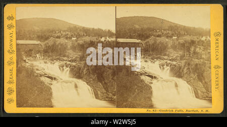 Bon riche Falls, Bartlett, NH, par Pease, N W W (Nathan), 1836-1918 3 Banque D'Images
