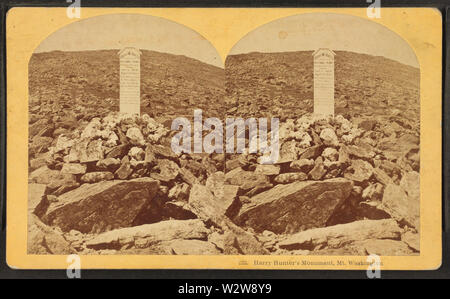 Harry Hunter's Monument, Mt Washington, par Kilburn Brothers 2 Banque D'Images