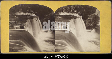 High Falls, Trenton, New York, à partir de Robert N Dennis collection de vues stéréoscopiques 2 Banque D'Images