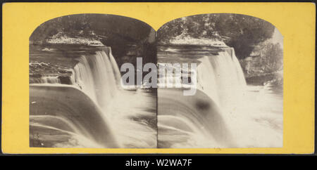 High Falls, Trenton, New York, à partir de Robert N Dennis collection de vues stéréoscopiques Banque D'Images
