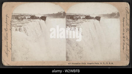 Horseshoe Falls, Niagara Falls, NY, USA, par Keystone View Company Banque D'Images