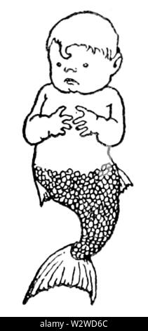 L'illustration 1 en question avant de l'eau Bébé Banque D'Images