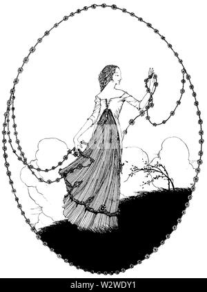 Illustration pour 'April' dans l'année, à l'Printemps Banque D'Images