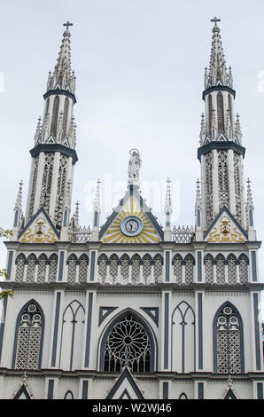 Façade de l'église Notre Dame de Carmen à Panama City Banque D'Images