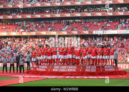 Lisbonne, Portugal. 10 juillet, 2019. Au cours de l'équipe de SL Benfica match de football d'avant saison 2019/2020 entre SL Benfica vs Royal Sporting Club Anderlecht. (Score final : SL Benfica 1 - 2 Royal Sporting Club Anderlecht) Credit : SOPA/Alamy Images Limited Live News Banque D'Images