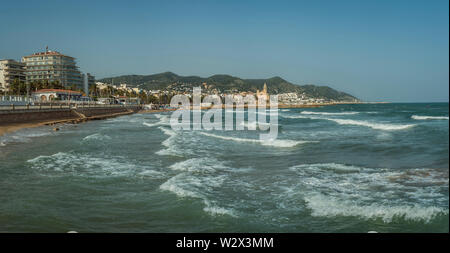 L'église de Sitges Espagne Banque D'Images