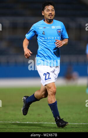 Daisuke Matsui Yokohama FC, lors de la Coupe de l'Empereur JFA 99e Championnat de Football Japon 2e match entre l'Université de Sendai Yokohama FC 2-1 au Stade de Football de la NHK Spring Mitsuzawa à Kanagawa, Japon, le 10 juillet 2019. Mm. Kenzaburo Crédit : Matsuoka/AFLO/Alamy Live News Banque D'Images