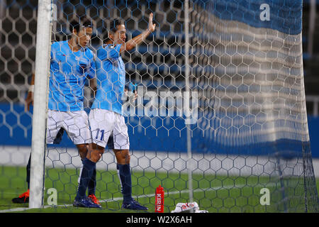 Yokohama FC, Kazuyoshi Miura durant la Coupe de l'Empereur JFA 99e Championnat de Football Japon 2e match entre l'Université de Sendai Yokohama FC 2-1 au Stade de Football de la NHK Spring Mitsuzawa à Kanagawa, Japon, le 10 juillet 2019. Mm. Kenzaburo Crédit : Matsuoka/AFLO/Alamy Live News Banque D'Images