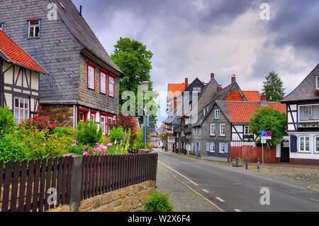 Goslar Goslar Fachwerkhaus suis Beek - maison dans la vieille ville Banque D'Images