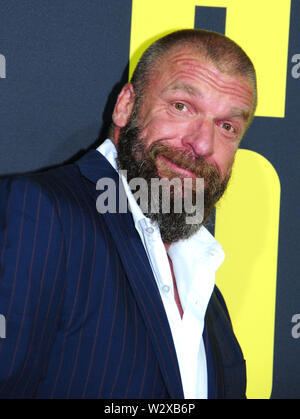 Los Angeles, Californie, USA 10 juillet 2019 acteur lutteur/Triple H, alias Paul Michael Levesque assiste à la 20th Century Fox's 'tuber' création le 10 juillet 2019 à Regal Cinemas L.A. Vivre à Los Angeles, Californie, USA. Photo de Barry King/Alamy Live News Banque D'Images