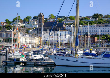 Le port de Torquay et du port de plaisance de Torquay Devon, Angleterre Banque D'Images